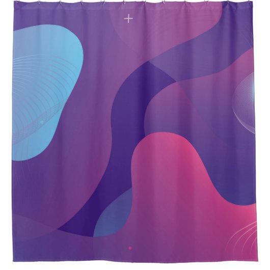 Rideaux De Douche Color gradient background design. Abstract geometr (Devant)