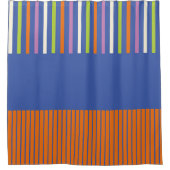 Rideaux De Douche Color Pop Stripes design rayé moderne (Devant)