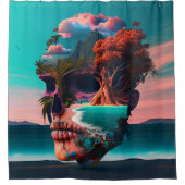 Rideaux De Douche Colored skull (Devant)