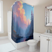 Rideaux De Douche Colorfall Grove -  (En situation)