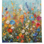 Rideaux De Douche Colorful Field of Wildflowers (Devant)