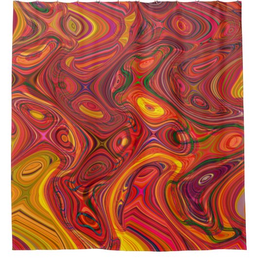 Rideaux De Douche Colorful psychedelic background made of interweavi (Devant)