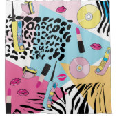 Rideaux De Douche Colorful Retro 1990's Nineties Motif (Devant)