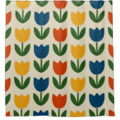 Rideaux De Douche Colorful Tulip Pattern (Devant)