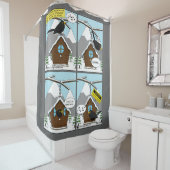 Rideaux De Douche Comique de sécurité d'abord (En situation)