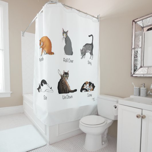 Rideaux De Douche Commandes Cat (En situation)
