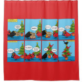 Rideaux De Douche Comment décorer une bande dessinée d'arbre de Noël (Devant)