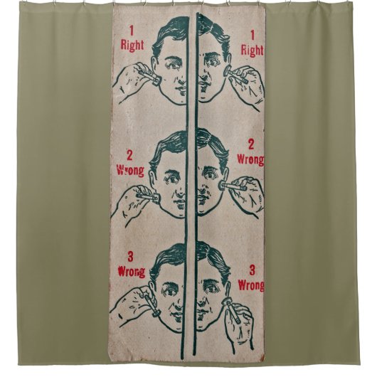 Rideaux De Douche comment utiliser le rasoir (Devant)