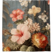 Rideaux De Douche Composition florale vintage vibrante (Devant)
