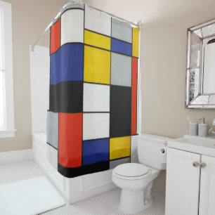 Rideaux De Douche Composition, Mondrian