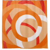 Rideaux De Douche Composition no 43 - Monochrome orange (Devant)