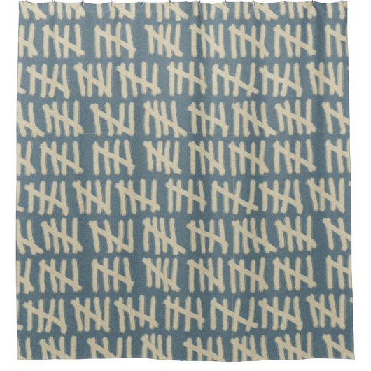 Rideaux De Douche Compter des jours de plus grande crème d'impressio (Devant)