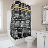 Rideaux De Douche Concepteur Mudcloth (En situation)
