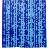 Rideaux De Douche Conception Abstraite Irrégulière Bleu Cyan (Devant)