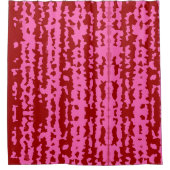 Rideaux De Douche Conception Abstraite Irrégulière Rose Marron Rouge (Devant)