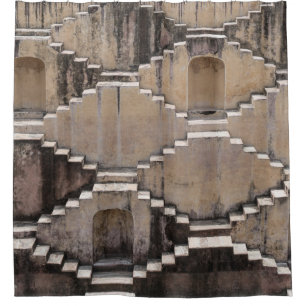 Rideaux De Douche conception Brown du temple
