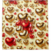 Rideaux De Douche Conception cardiaque (Devant)