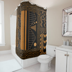 Rideaux De Douche Conception contemporaine Afrocentrique