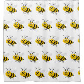 Rideaux De Douche Conception d'abeille (Devant)