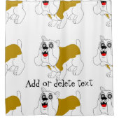 Rideaux De Douche Conception de Bulldog (Devant)