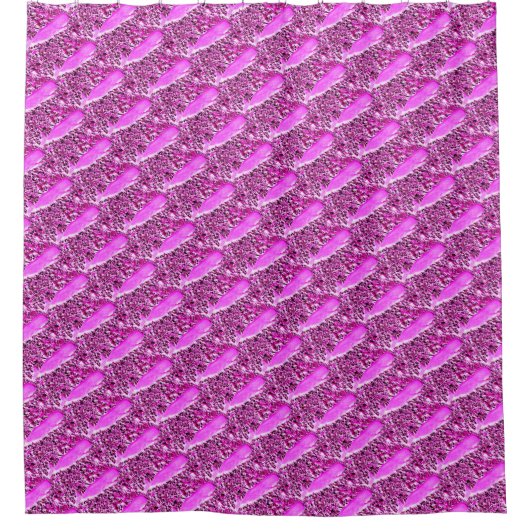 Rideaux De Douche conception de cale de baleine rose (Devant)