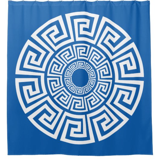Rideaux De Douche Conception de clé grecque (Devant)