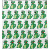 Rideaux De Douche Conception de crocodile (Devant)