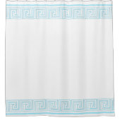 Rideaux De Douche Conception de frise grecque bleue (Devant)