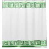 Rideaux De Douche Conception de frise grecque verte (Devant)