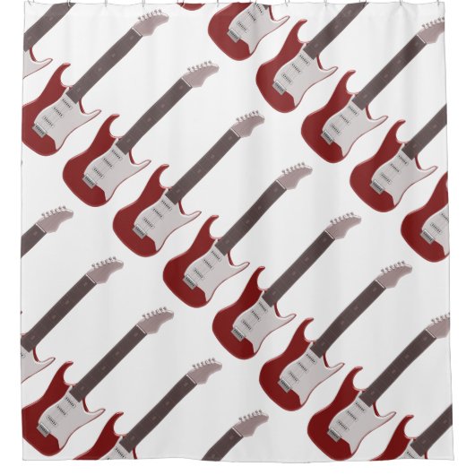 Rideaux De Douche Conception de guitare électrique (Devant)