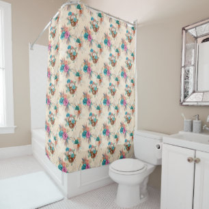 Rideaux De Douche Conception de la série Boho Skull 3