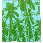 Rideaux De Douche Conception de palmiers tropicaux (Devant)