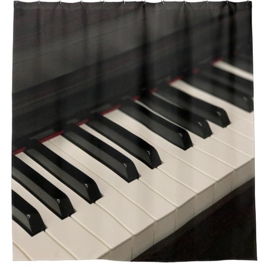 Rideaux De Douche Conception de piano cool (Devant)