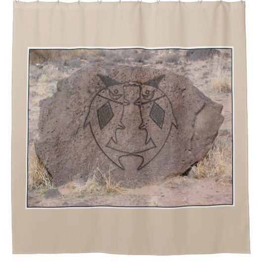 Rideaux De Douche Conception de poterie Mimbres (Devant)