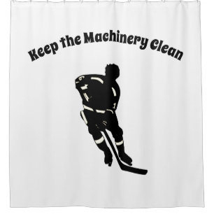 Rideaux De Douche Conception de sport de joueur de hockey