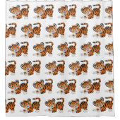 Rideaux De Douche Conception de tigre (Devant)