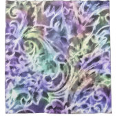 Rideaux De Douche Conception de tons violets abstraits (Devant)