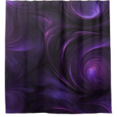 Rideaux De Douche Conception de torsion violette foncée (Devant)