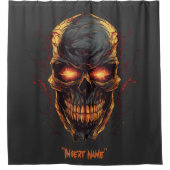 Rideaux De Douche Conception démonique (Devant)