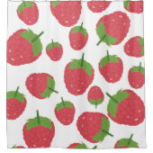 Rideaux De Douche Conception des fruits de framboise (Devant)