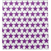 Rideaux De Douche Conception d'étoiles violettes (Devant)