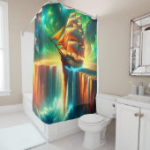 Rideaux De Douche Conception d'Imaginaires de gros navires (En situation)