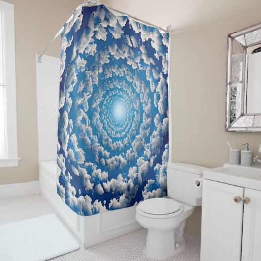 Rideaux De Douche Conception du cloud (En situation)