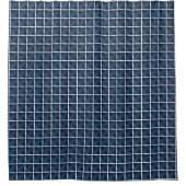 Rideaux De Douche Conception du compartiment Bleu arrondi (Devant)