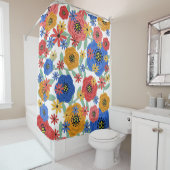 Rideaux De Douche Conception florale 3618 (En situation)