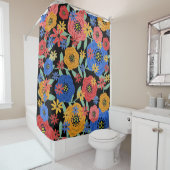 Rideaux De Douche Conception florale 3618 (En situation)