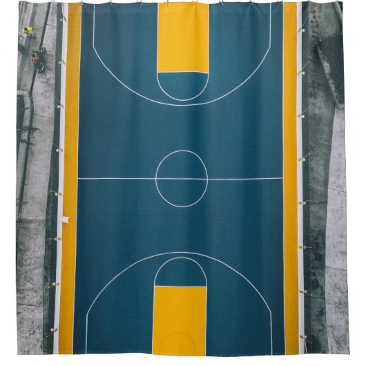 Rideaux De Douche Conception géniale de basket-ball (Devant)