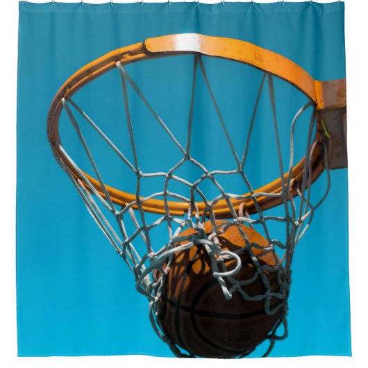 Rideaux De Douche Conception géniale de basket-ball (Devant)