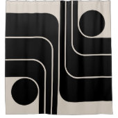 Rideaux De Douche Conception géométrique moderne du milieu du siècle (Devant)