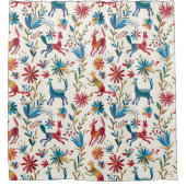 Rideaux De Douche Conception inspirée d'Otomi (Devant)